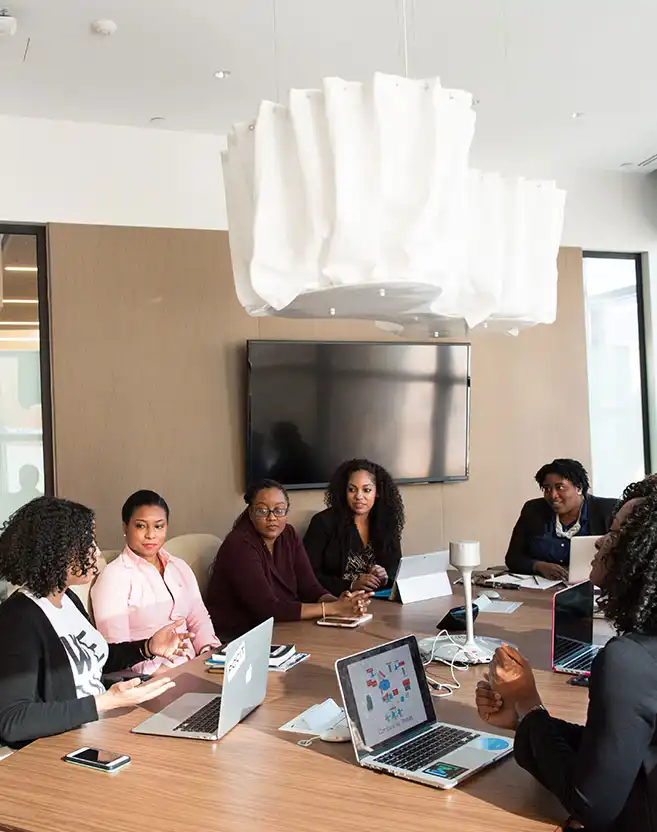 A World Trade Center Abuja team meeting in progress